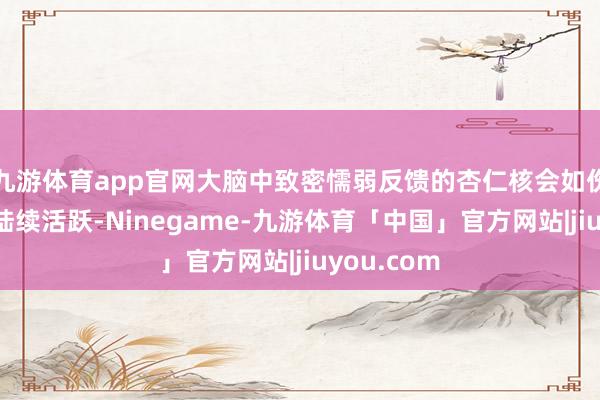 九游体育app官网大脑中致密懦弱反馈的杏仁核会如伤弓之鸟般陆续活跃-Ninegame-九游体育「中国」官方网站|jiuyou.com