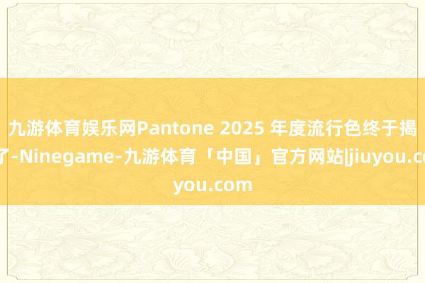 九游体育娱乐网Pantone 2025 年度流行色终于揭晓了-Ninegame-九游体育「中国」官方网站|jiuyou.com